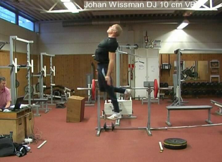 Johan Wissman enbens dropjump 10 cm