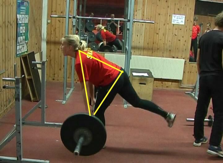 Malin Andersson enbens marklydt 45 kg